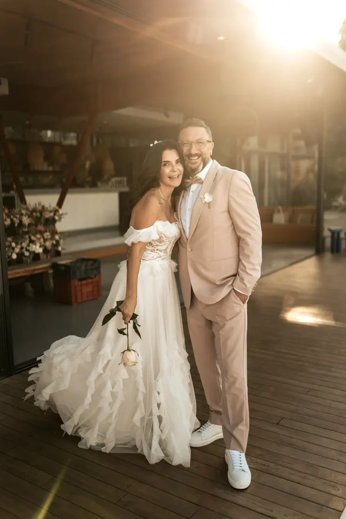 sunset wedding